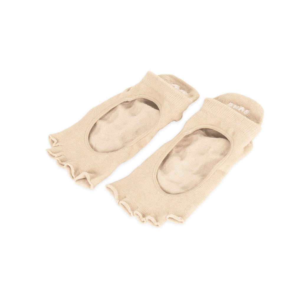 STUDIO GRIPPY OPENTOE SOCKS DUSTY BEIGE