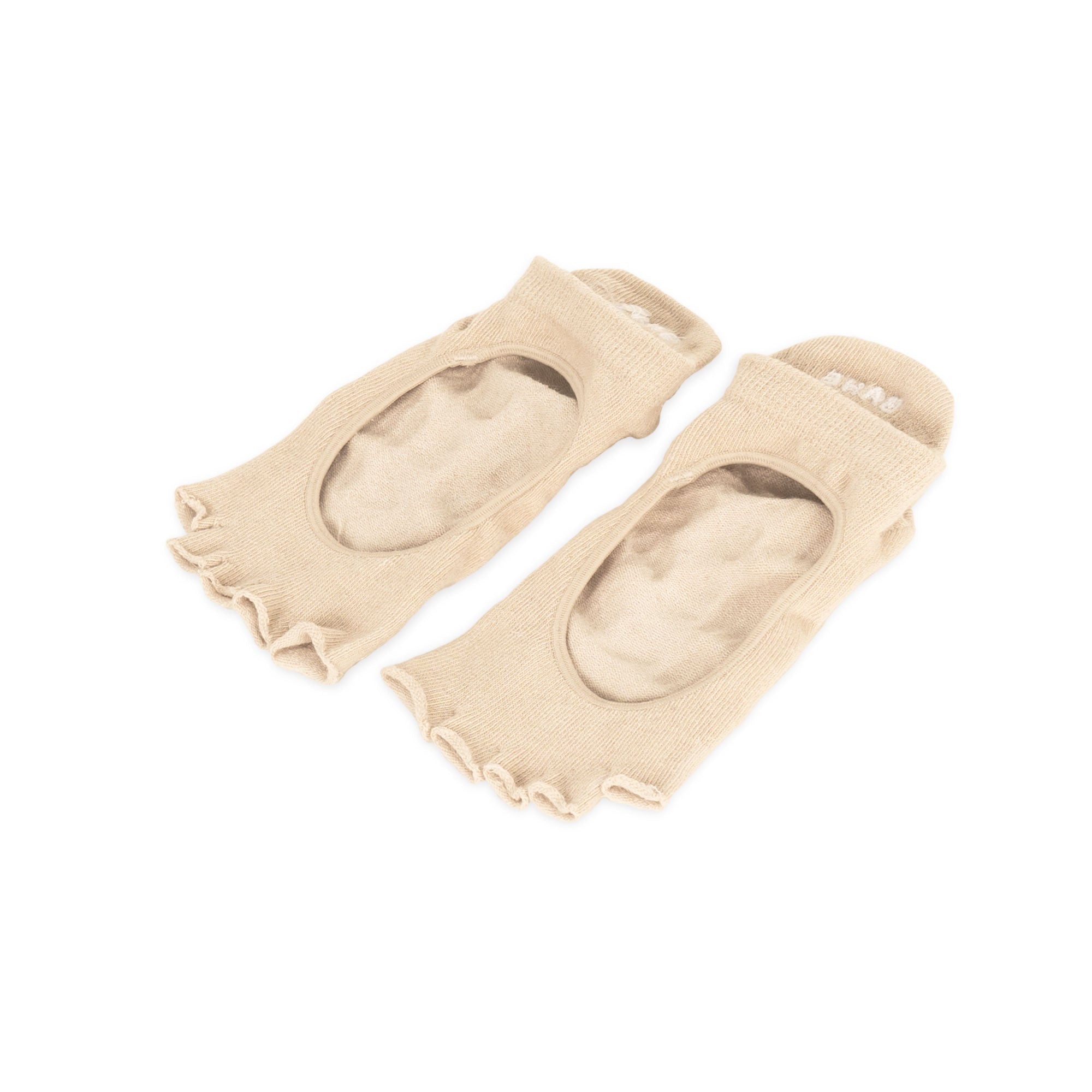 STUDIO GRIPPY OPENTOE SOCKS DUSTY BEIGE