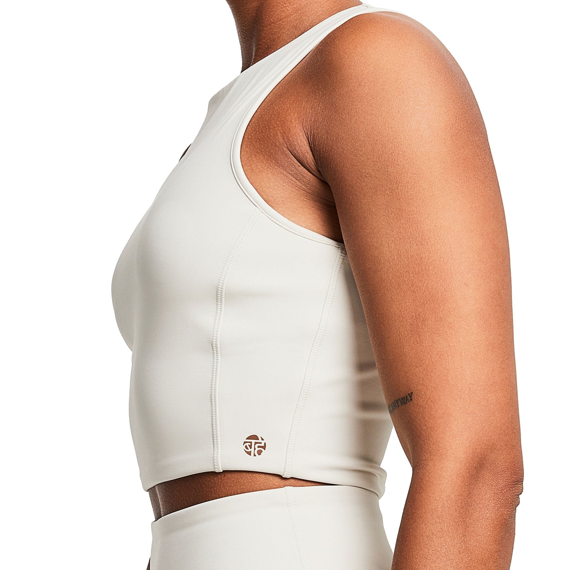 REFORMA HIGH NECK LONGLINE CROP COCONUT